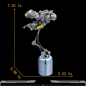 3D Punk Turtle Metal Puzzle Model Ocean Series