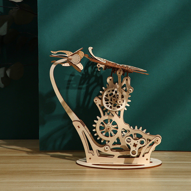 3D Wooden DIY Mechanical Puzzle Butterfly Model Christmas Gift