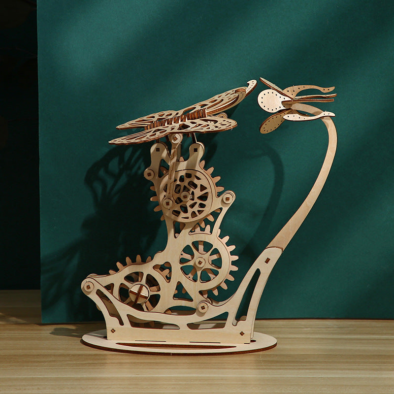 3D Wooden DIY Mechanical Puzzle Butterfly Model Christmas Gift