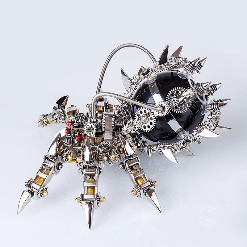 800pcs+ DIY 3D Metal Spider King Model Kit Bluetooth Speaker Assembly Difficult Puzzle