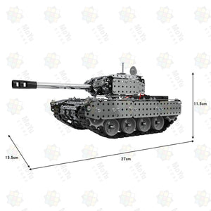 952Pcs DIY 3D Assembly Metal RC Tank Military Model Kit Toy