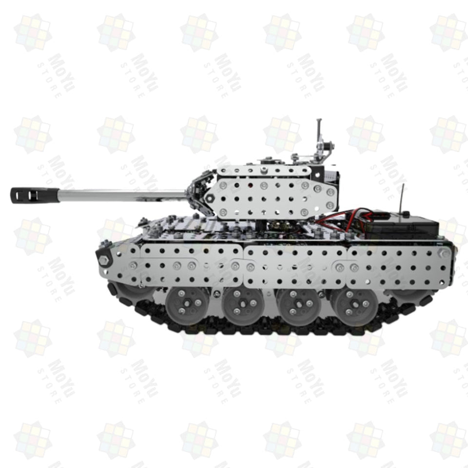 952Pcs DIY 3D Assembly Metal RC Tank Military Model Kit Toy