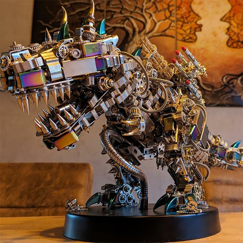 1350PCS+ Difficult Model Kits 3D Mechanical Tyrannosaurus Rex Model Kit Big Dinosaur