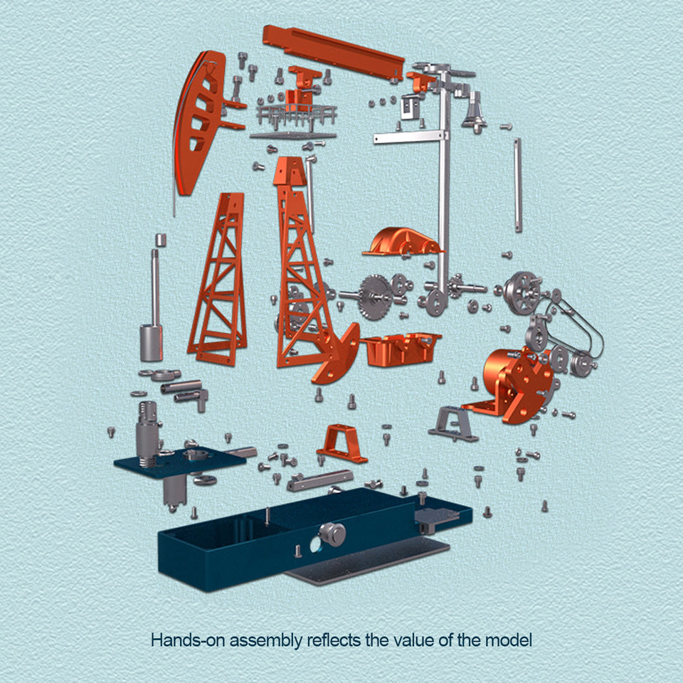 Build a Pumpjack That Works 3D Pumping Unit Model Building Kit 219PCS