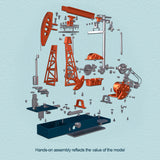 Build a Pumpjack That Works 3D Pumping Unit Model Building Kit 219PCS