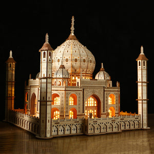 DIY Castle 3D Wooden Puzzle Creative Model Kit for Christmas Gifts