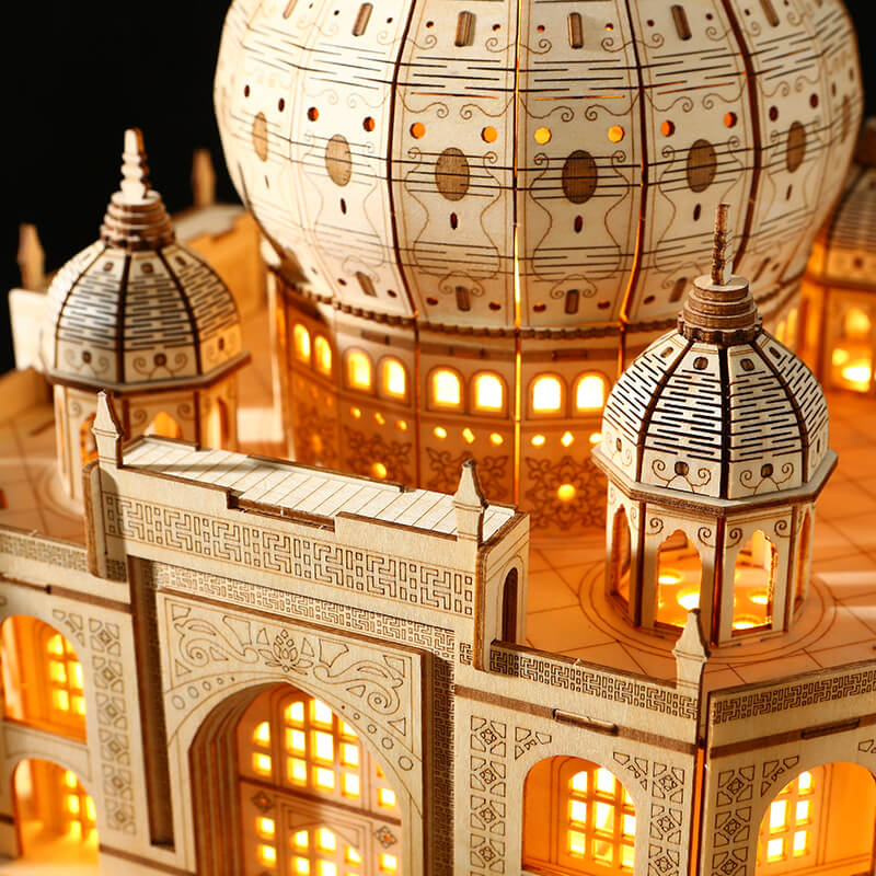 DIY Castle 3D Wooden Puzzle Creative Model Kit for Christmas Gifts