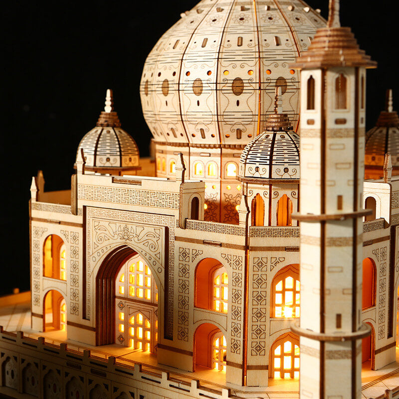 DIY Castle 3D Wooden Puzzle Creative Model Kit for Christmas Gifts