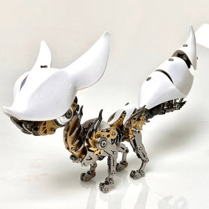 DIY Mechanical Fox Metal Puzzle Model Kit Adjustable Animal Series