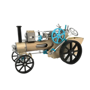 Metal Assembly One Cylinder Electric Steam Car Model Toy for Adult