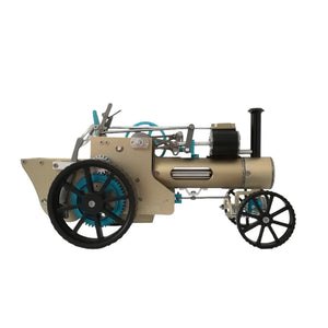 Metal Assembly One Cylinder Electric Steam Car Model Toy for Adult