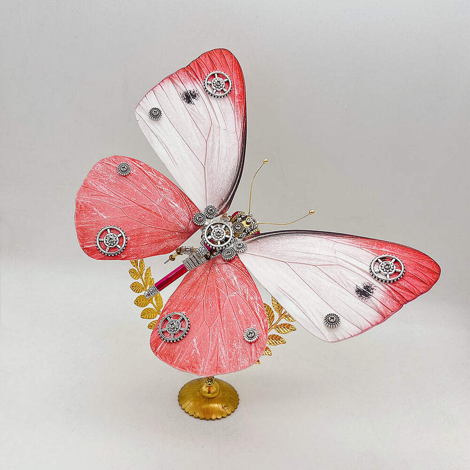 Pieris rapae Steampunk butterfly 3D metal puzzle model kit for adults and kids