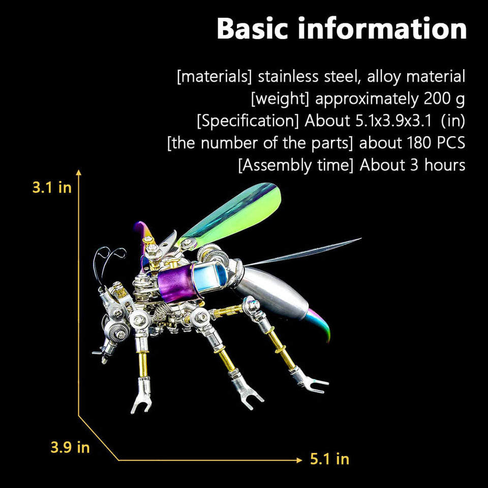 Punk 3D Metal Insect Puzzle Model Kit