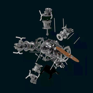 Radial Engine Metal 1/6 Scale Model 250PCS puzzle Kit Science Experiment Toy