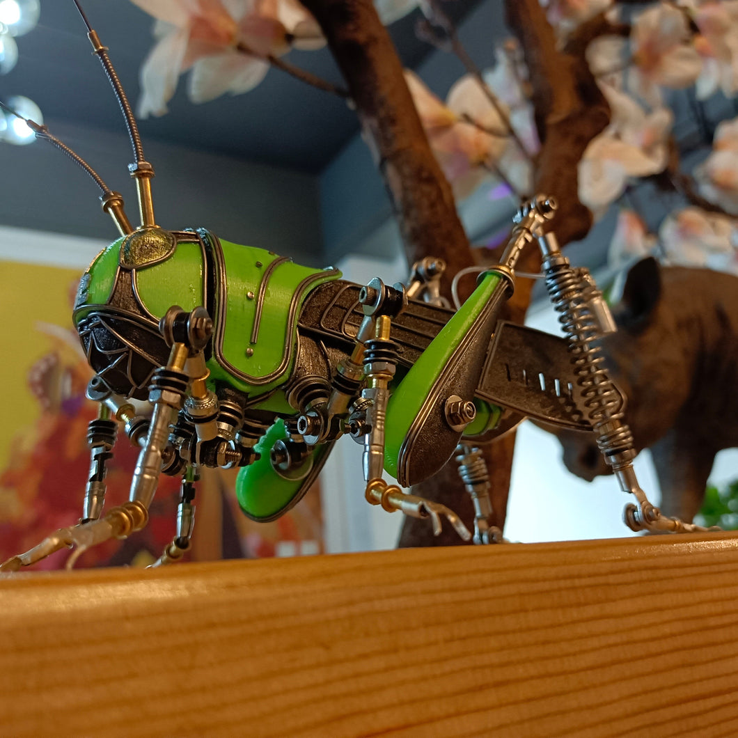 Steampunk 3D Locust Metal Model Decorative Gift