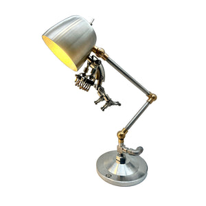 Steampunk 3D Metal Robot Table Lamp US-Plug Decoration