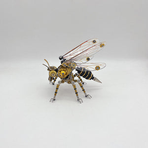 Steampunk 3D Metal Wasp Puzzle Model Kit for Adults