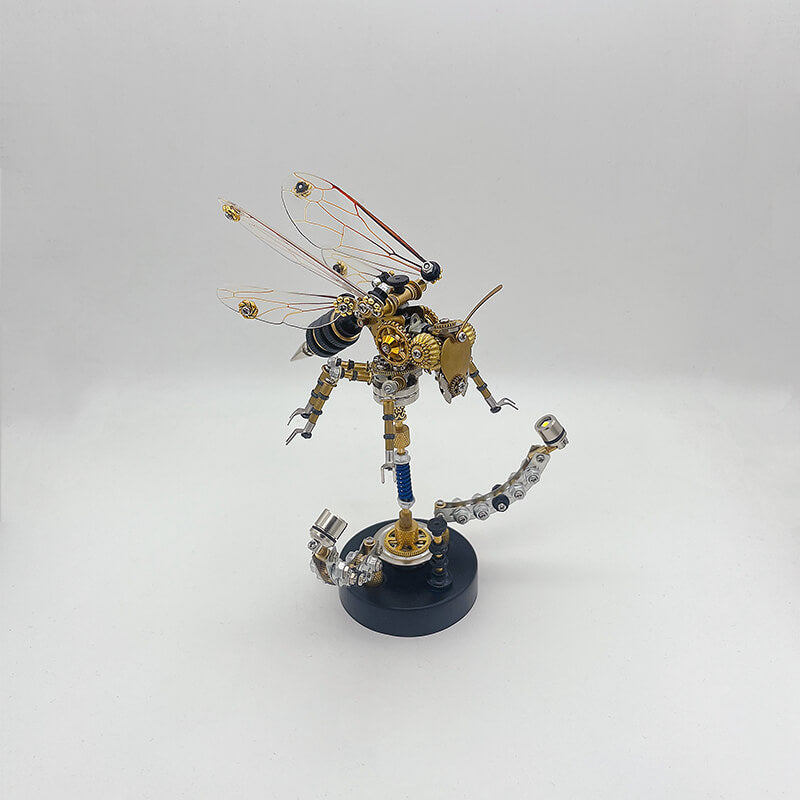 Steampunk 3D Metal Wasp Puzzle Model Kit for Adults