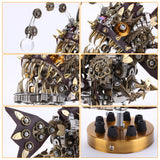 Steampunk Anglerfish 3D Metal Puzzle Model Kit with Base