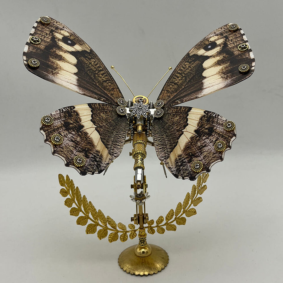 Steampunk butterfly Caligo eurilochus 200PCS metal puzzle model kit