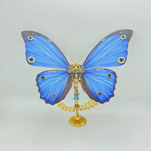 Steampunk Butterfly Morphidae 3D metal puzzle model kit for adult and kids