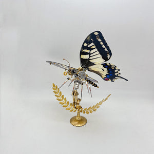 Steampunk butterfly (Papilio machaon) 3D metal puzzle model kit