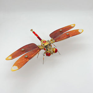 Steampunk dragonfly Neurothemis fulvia metal puzzle model kit