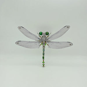 Steampunk Green winged dragonfly metal puzzle model kit