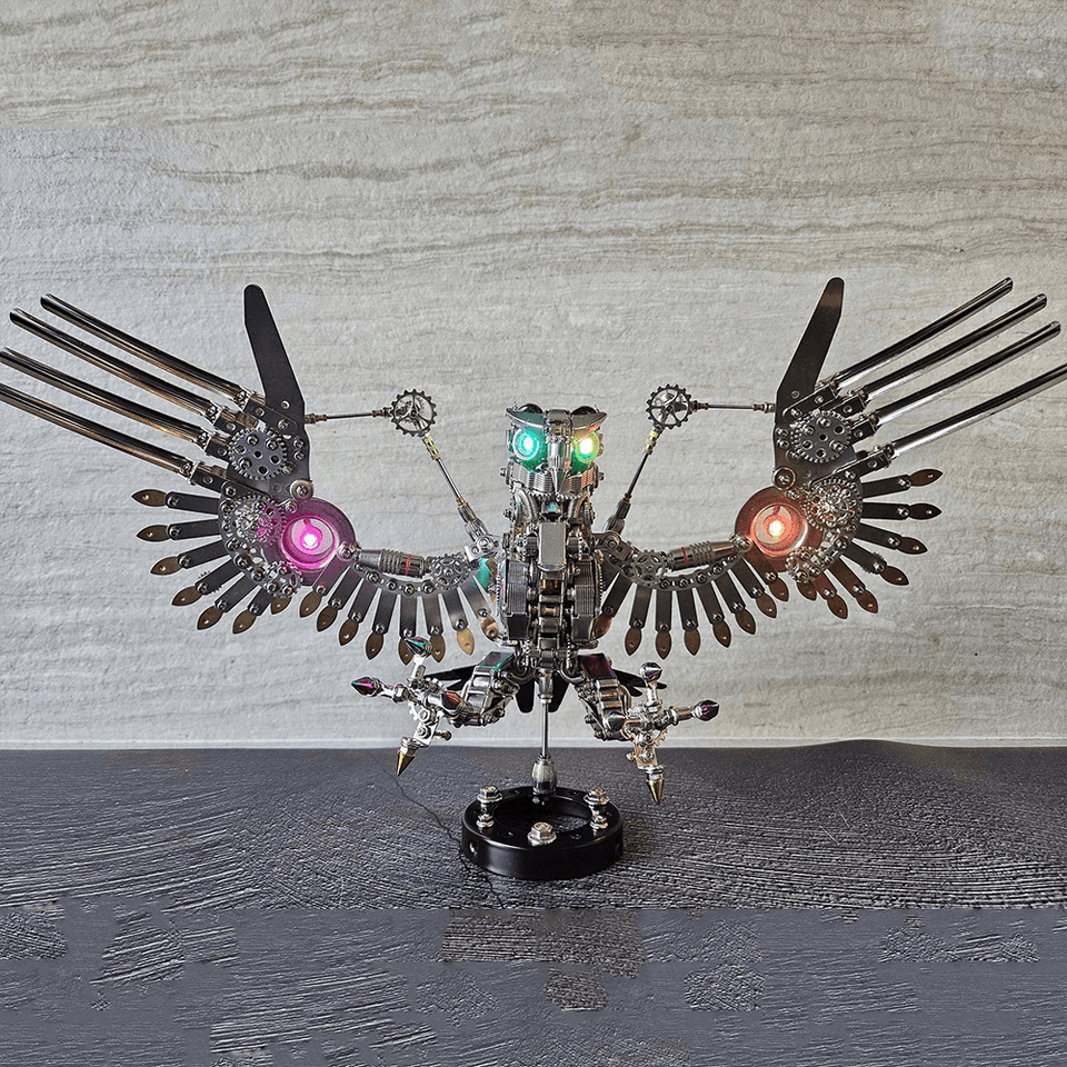 Steampunk Gyrfalcon 1800PCS Metal  Puzzle Model Kit Eagle Series