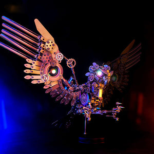 Steampunk Gyrfalcon 1800PCS Metal  Puzzle Model Kit Eagle Series