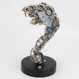 Steampunk King Cobra Metal Puzzle Model Kit With Base Snake Series