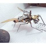 Steampunk Metal Mechanical Little Wasp Spider Insects Model Crafts Collection