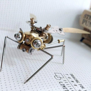 Steampunk Metal Mechanical Little Wasp Spider Insects Model Crafts Collection