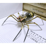 Steampunk Metal Mechanical Little Wasp Spider Insects Model Crafts Collection