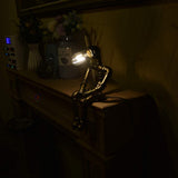 Steampunk Retro Lamps Industrial Robot Lamp Water Pipe Lights Desk Lamps with Bulb
