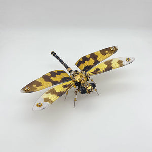 Steampunk Spotted winged dragonfly metal puzzle model kit