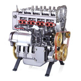Teching 3D Assembly Adult 300+pcs Car Engine Model Toys Mini Inline 4 cylinders Engine Education