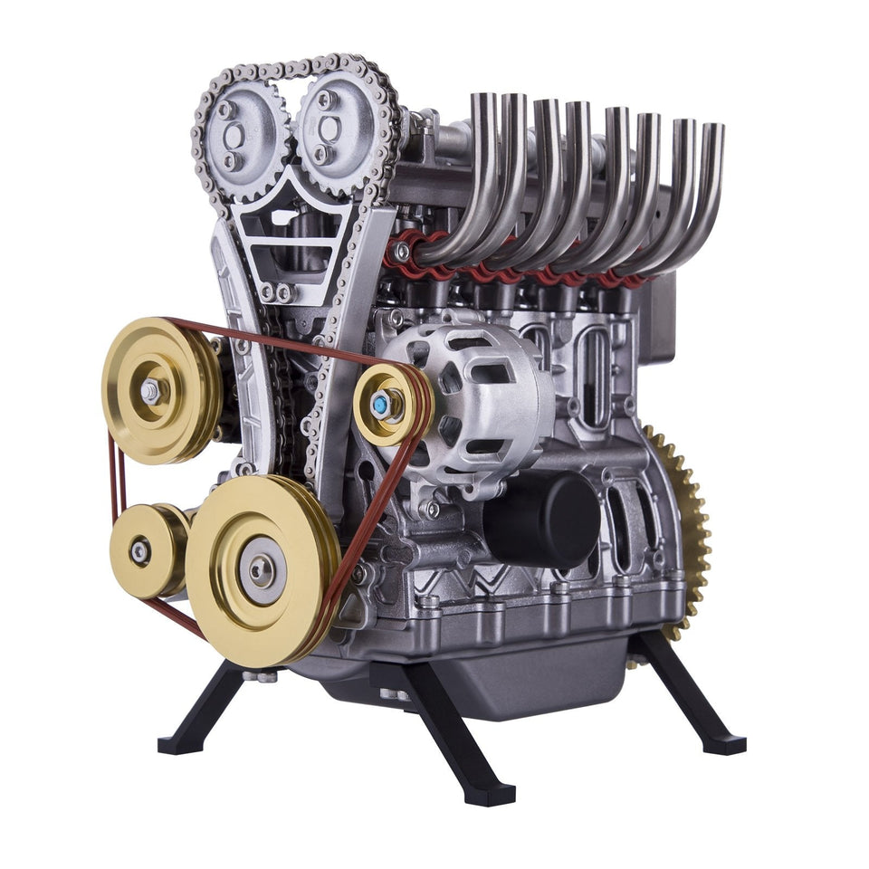 Teching 3D Assembly Adult 300+pcs Car Engine Model Toys Mini Inline 4 cylinders Engine Education