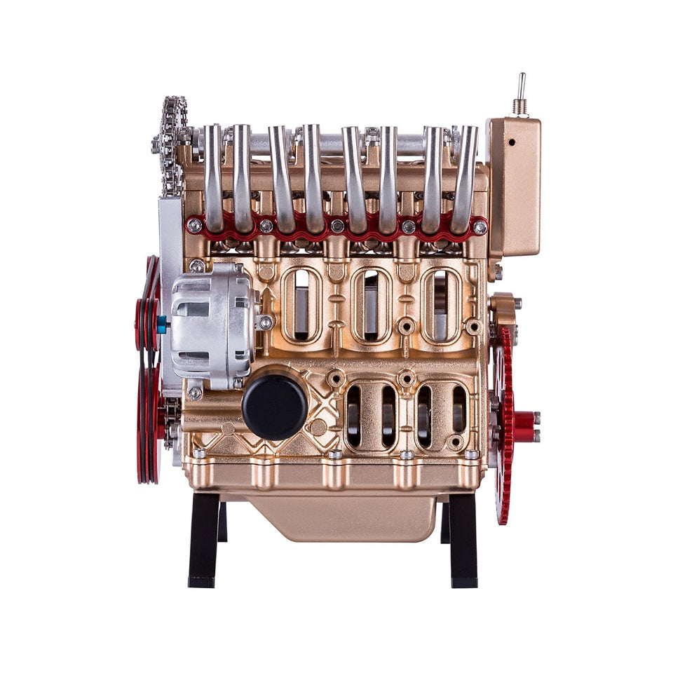 Teching 3D Assembly Adult 300+pcs Car Engine Model Toys Mini Inline 4 cylinders Engine Education