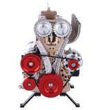 Teching 3D Assembly Adult 300+pcs Car Engine Model Toys Mini Inline 4 cylinders Engine Education
