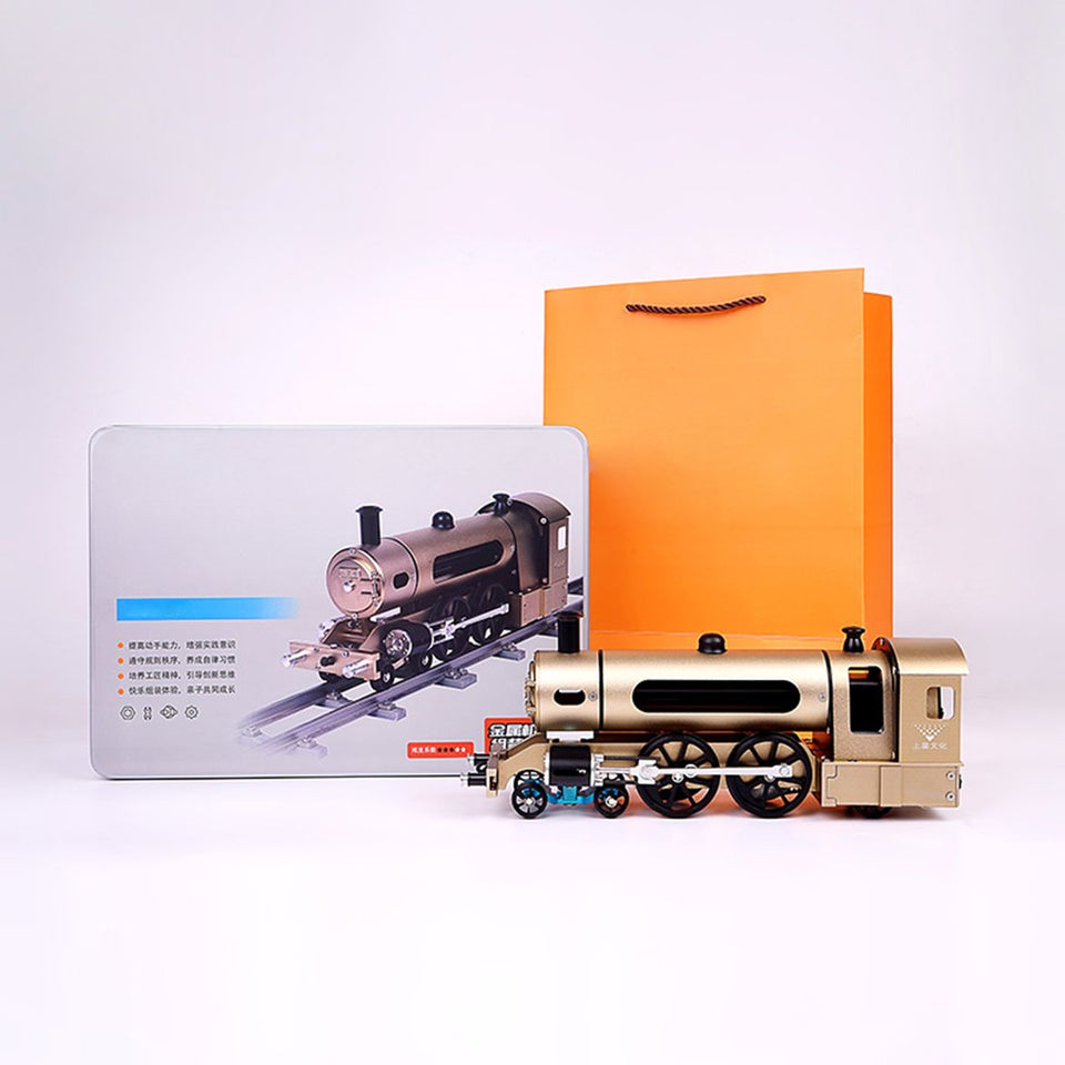 Teching Assembly Electric Steam Locomotive Train Model Toy Gifts for Adult