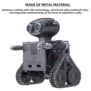 TECHING DIY Mechanical Bluetooth Speaker RC Tracked Robot Metal Model Kit