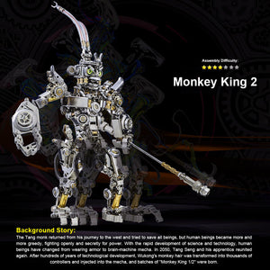 The 3D DIY Metal Monkey King  Transforming Mech Model Kit