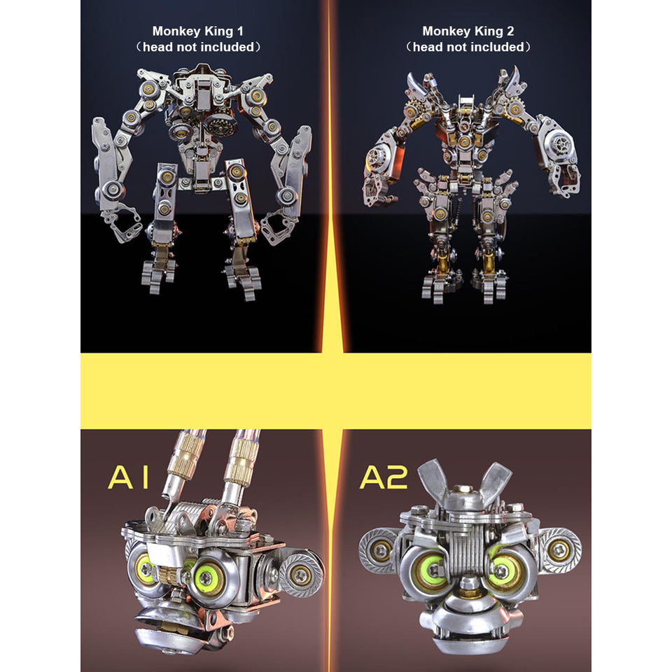 The 3D DIY Metal Monkey King  Transforming Mech Model Kit