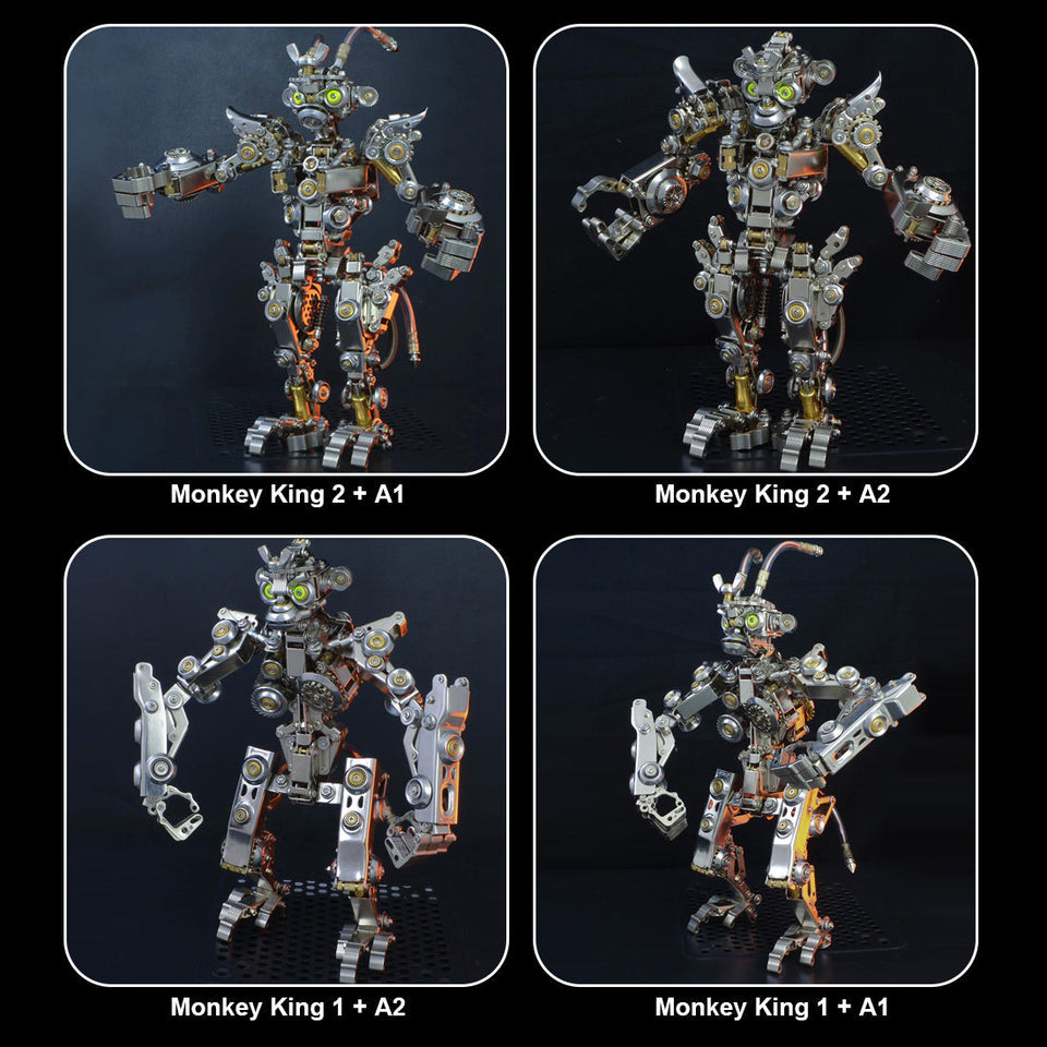 The 3D DIY Metal Monkey King  Transforming Mech Model Kit