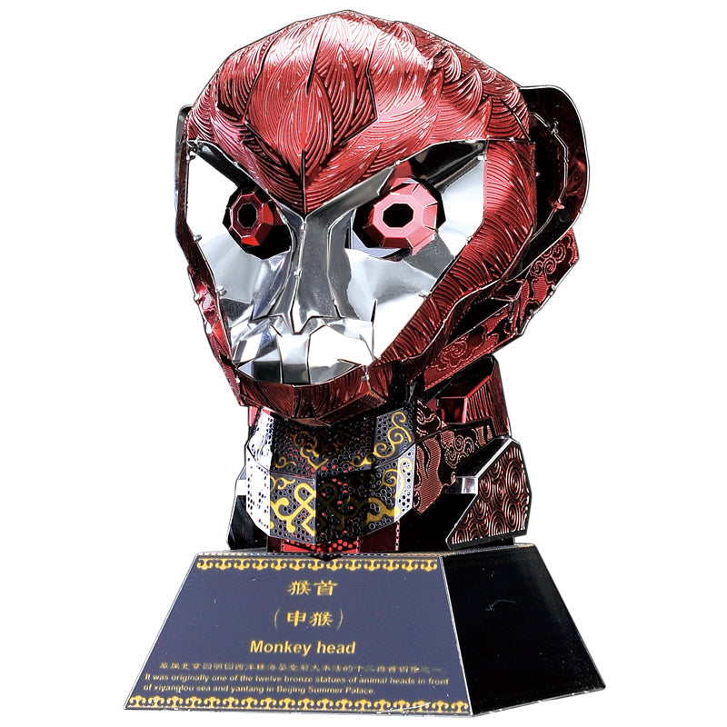 Top 12 3D Metal Puzzle Animal Head Model DIY Gift