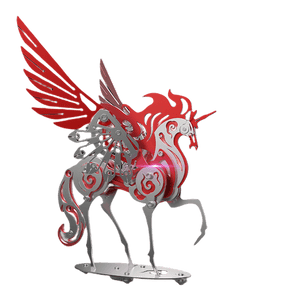 Unicorn 3D Metal Model Puzzle Colorful Kit Mythical Creature