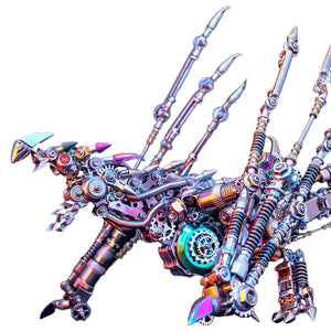 Western Dragon Cyberpunk Metal Puzzle Model Kit 1300 PCS for Adults