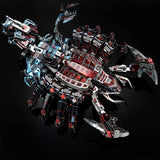 3D Metal Mechanical Red Devils Scorpion  Model Kits DIY Art Craft Gift