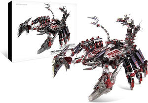 3D Metal Mechanical Red Devils Scorpion  Model Kits DIY Art Craft Gift